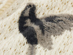 Embroidered bird cardigan