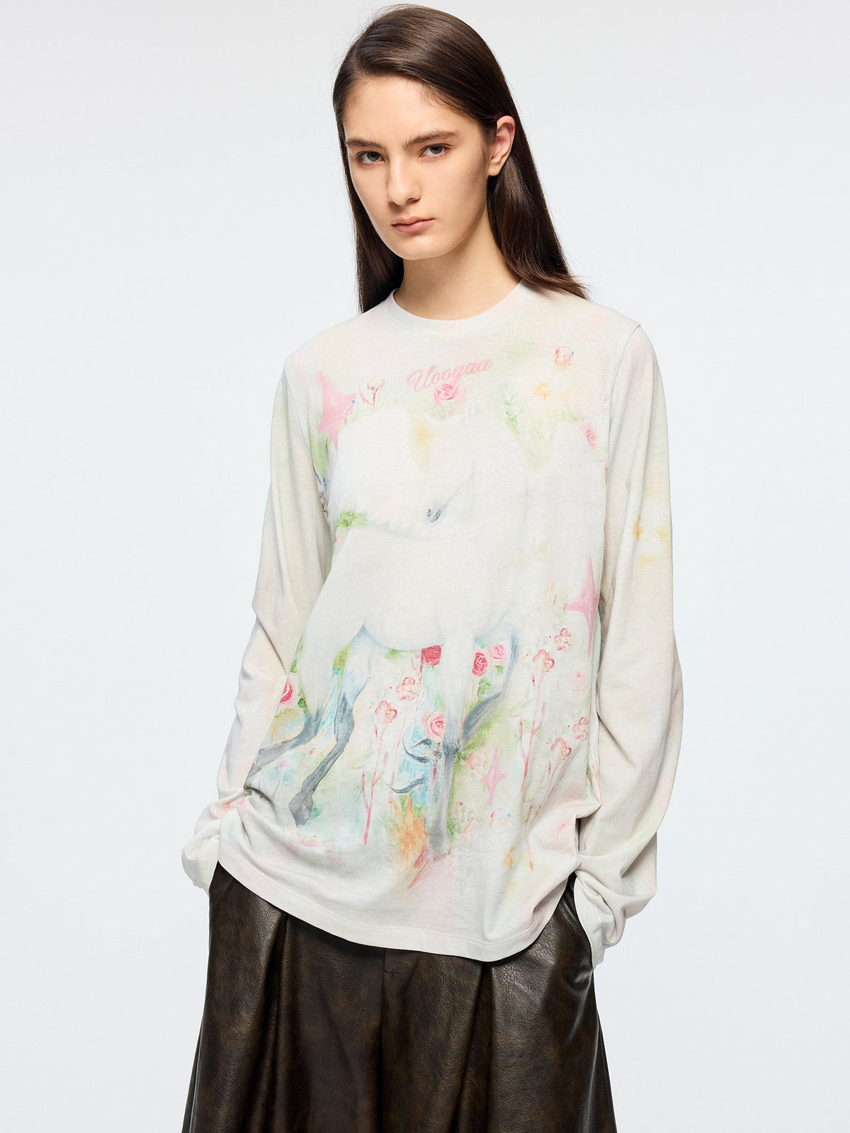 Painted pegasus long sleeve t-shirt