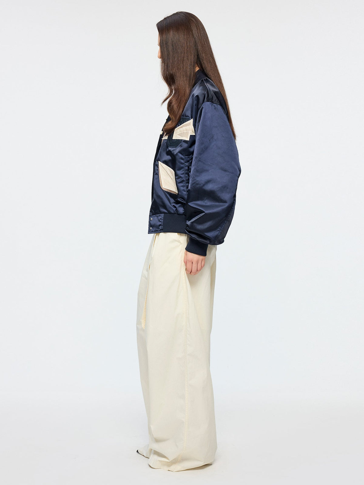 Pleated suit trousers
