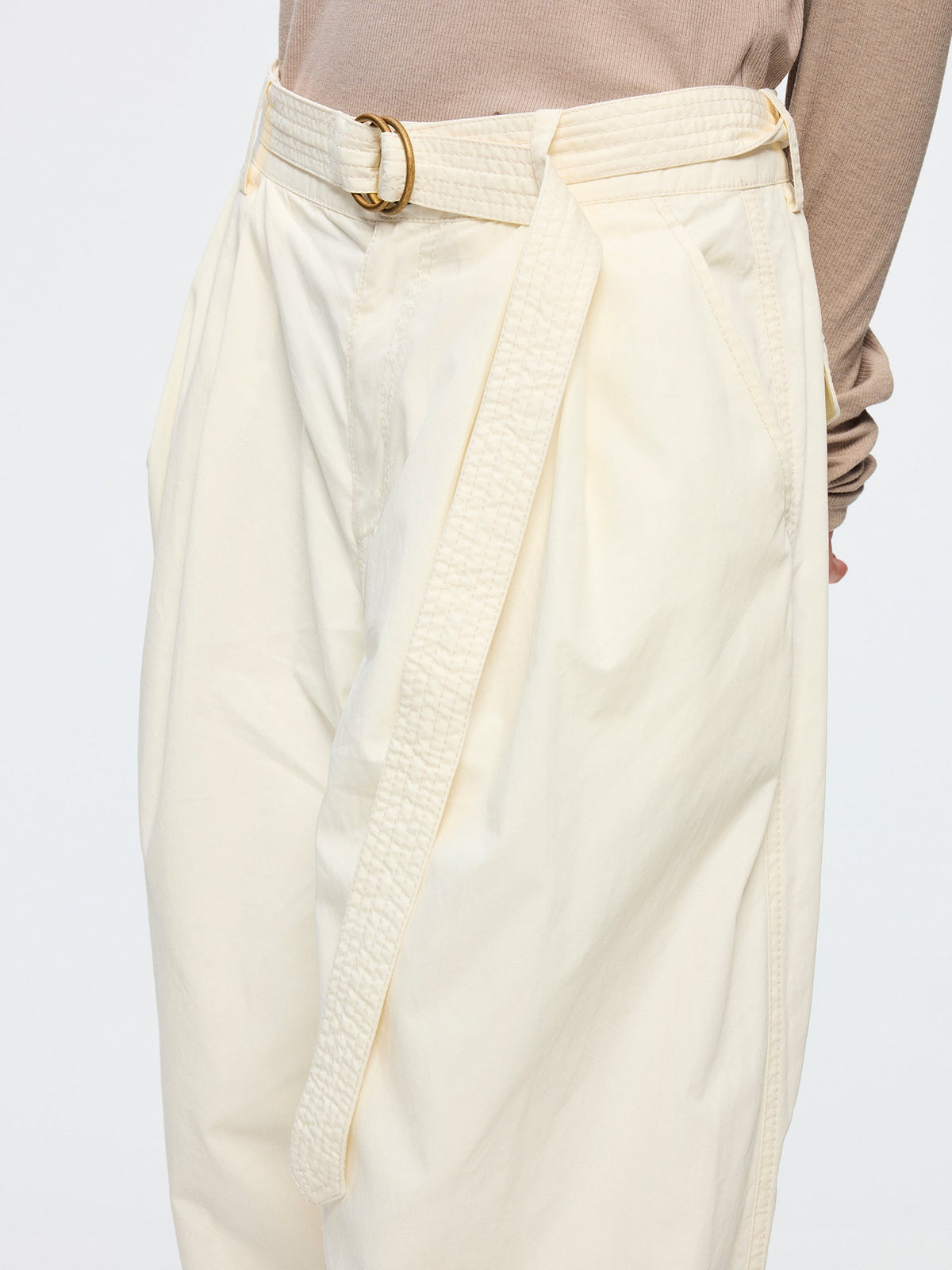 Pleated suit trousers
