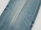 Detachable double waist curved jeans