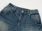 Semi-elastic curved jeans