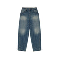 Semi-elastic curved jeans