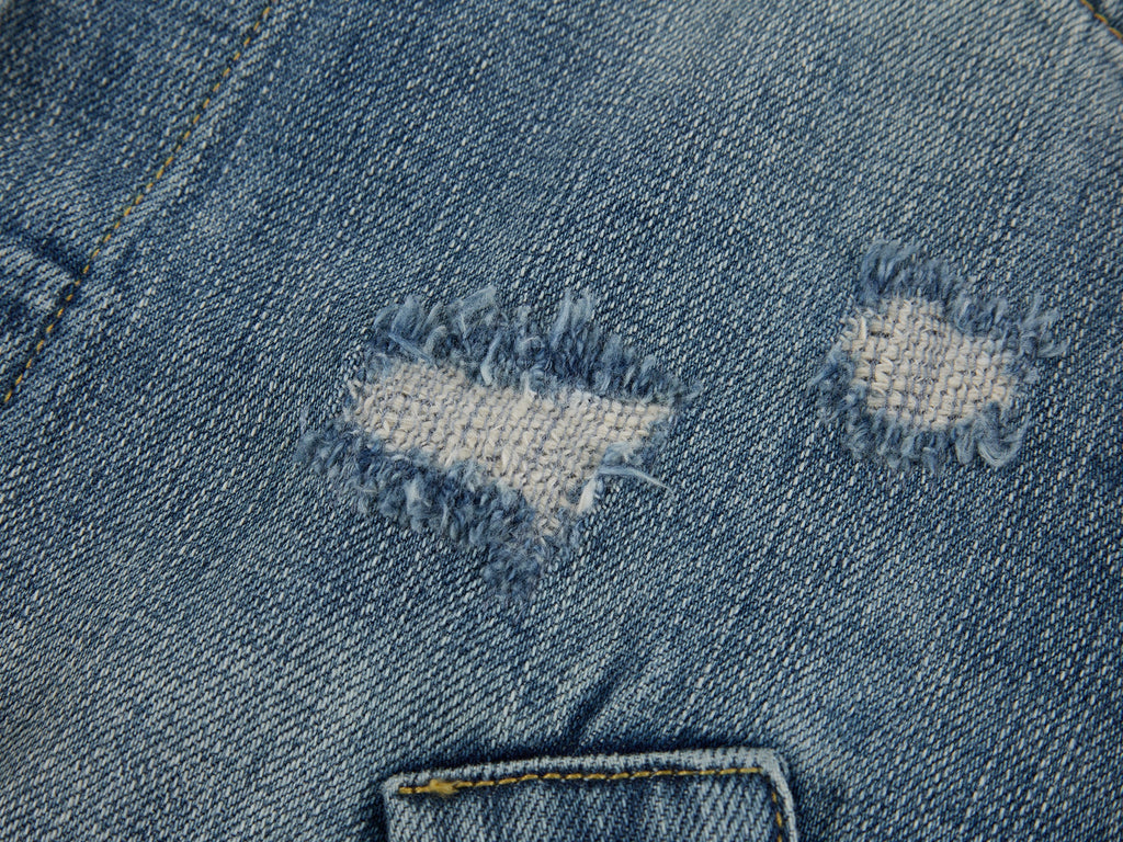 Bird button denim jacket