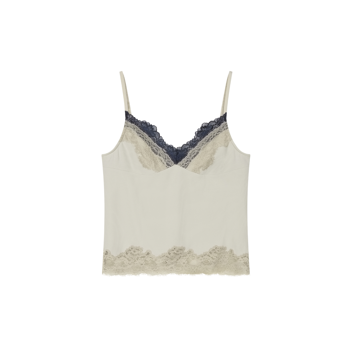 Mock layer lace camisole