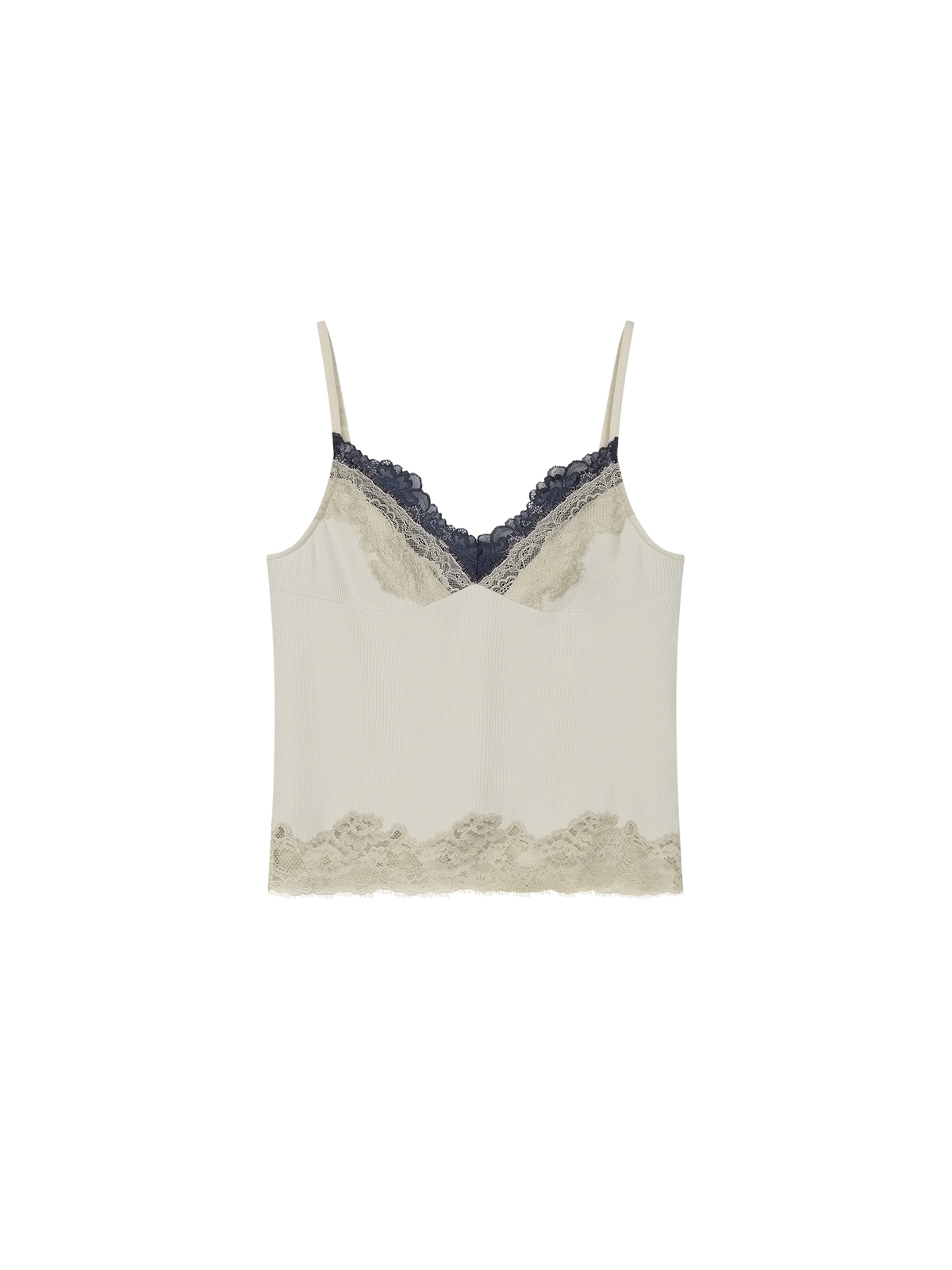 Mock layer lace camisole