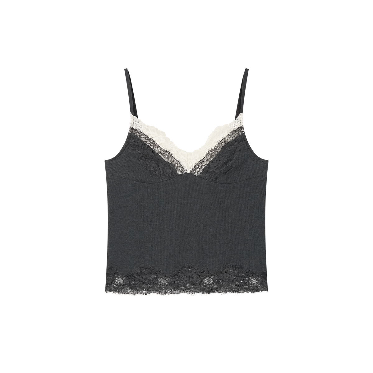 Mock layer lace camisole