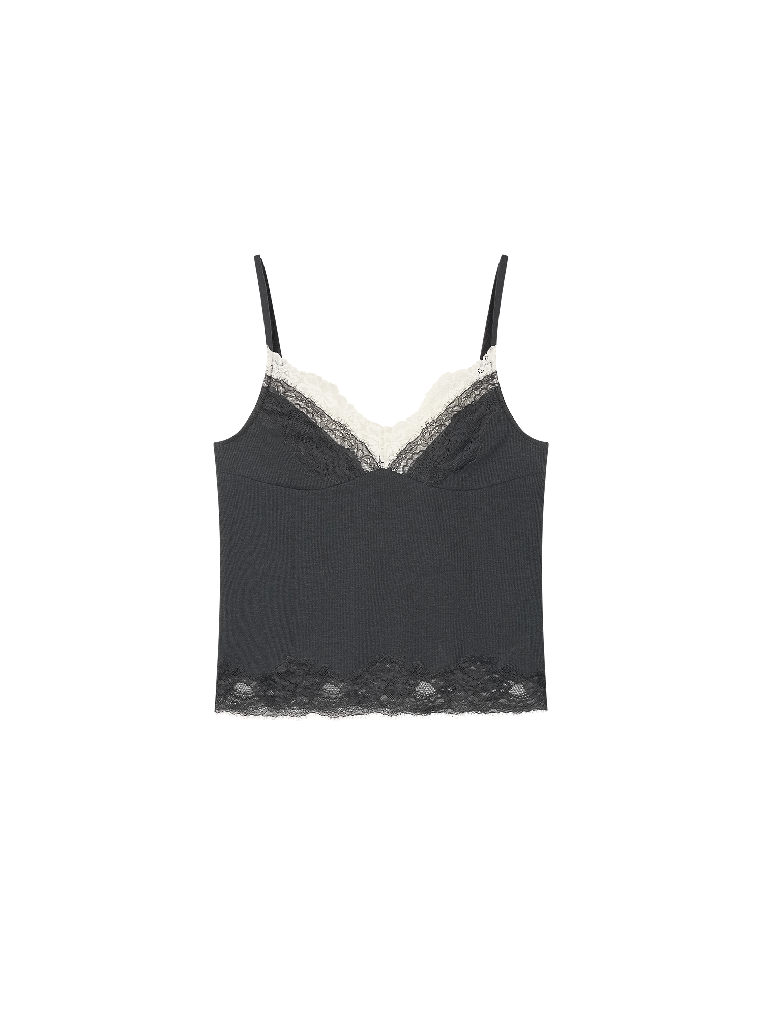 Mock layer lace camisole