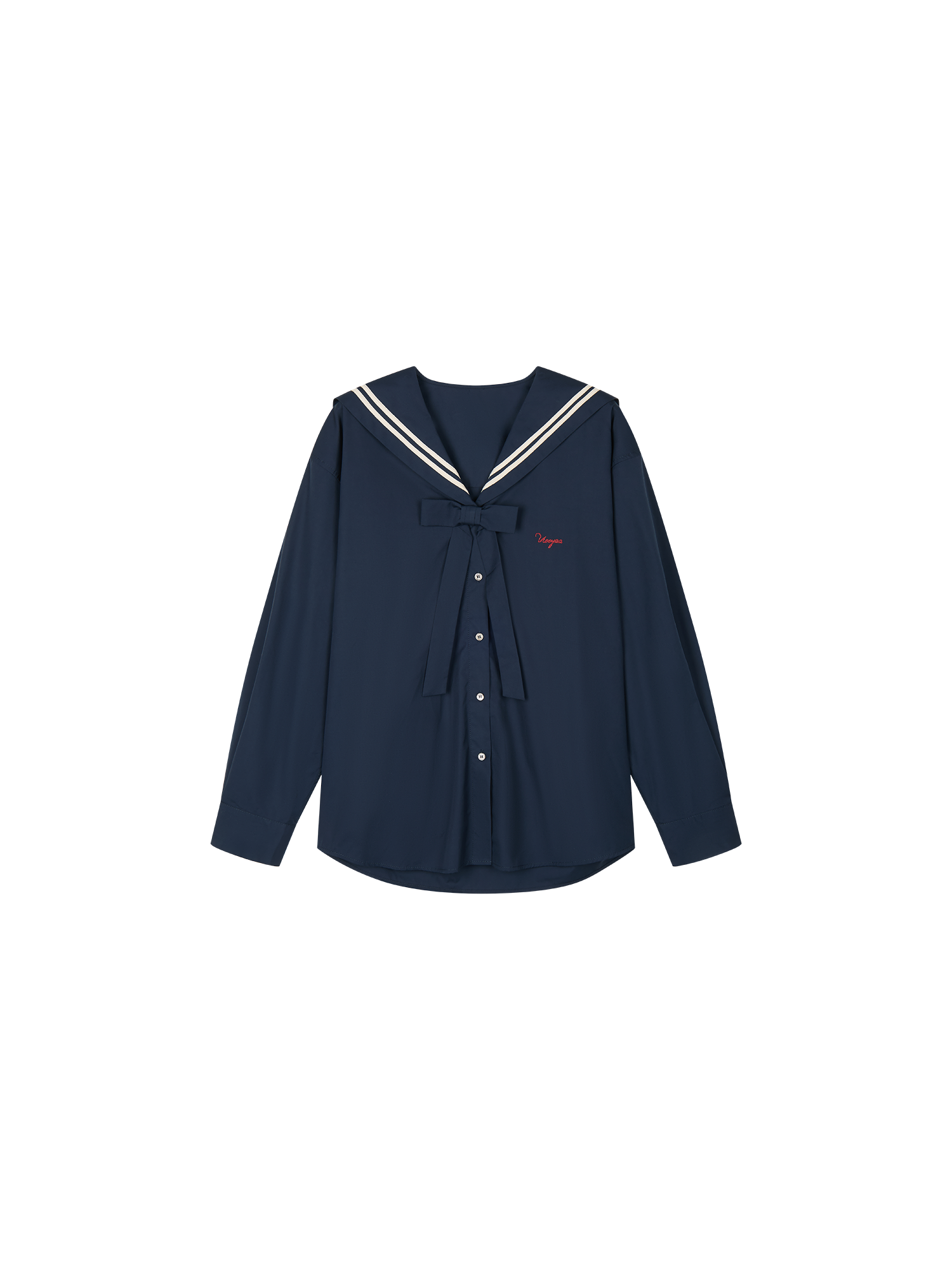 Bow sailor collar shirt