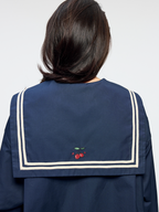Bow sailor collar shirt