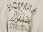 Angel print collegiate sweatshirt