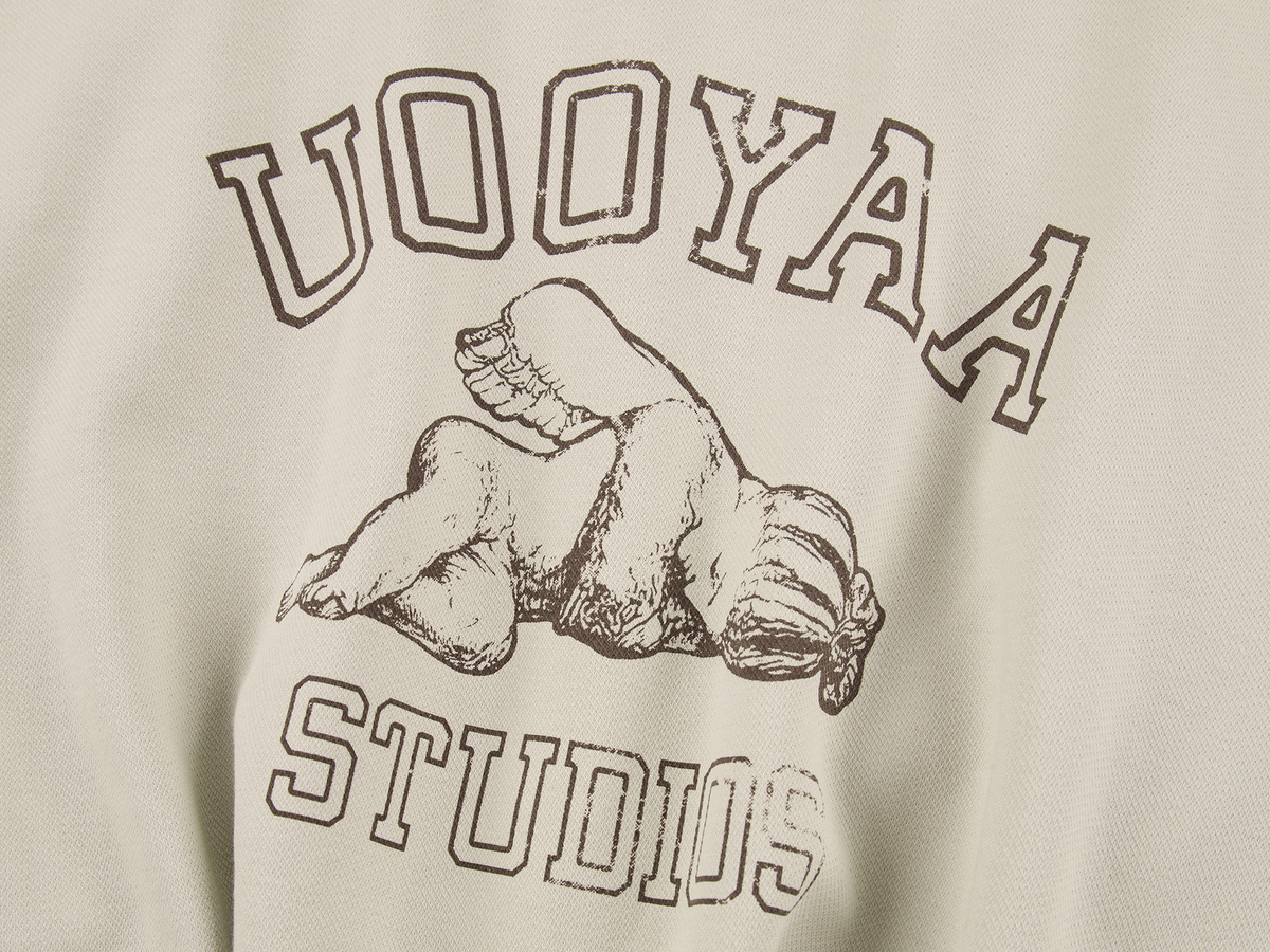 Angel print collegiate sweatshirt