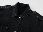 Studded washed jacket