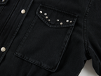 Studded washed jacket