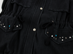 Studded washed jacket