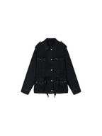 Studded washed jacket