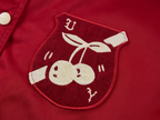 Sporty cherry vintage bomber jacket