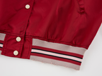 Sporty cherry vintage bomber jacket