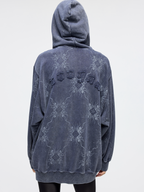 Fantasy octopus print zip hoodie