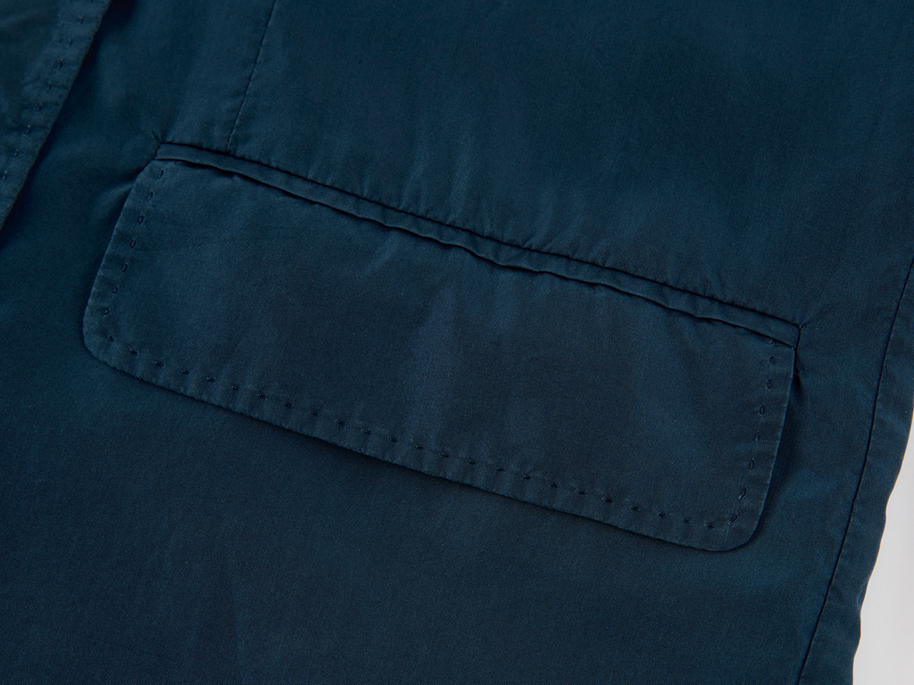 Silk taffeta peak lapel double breasted blazer