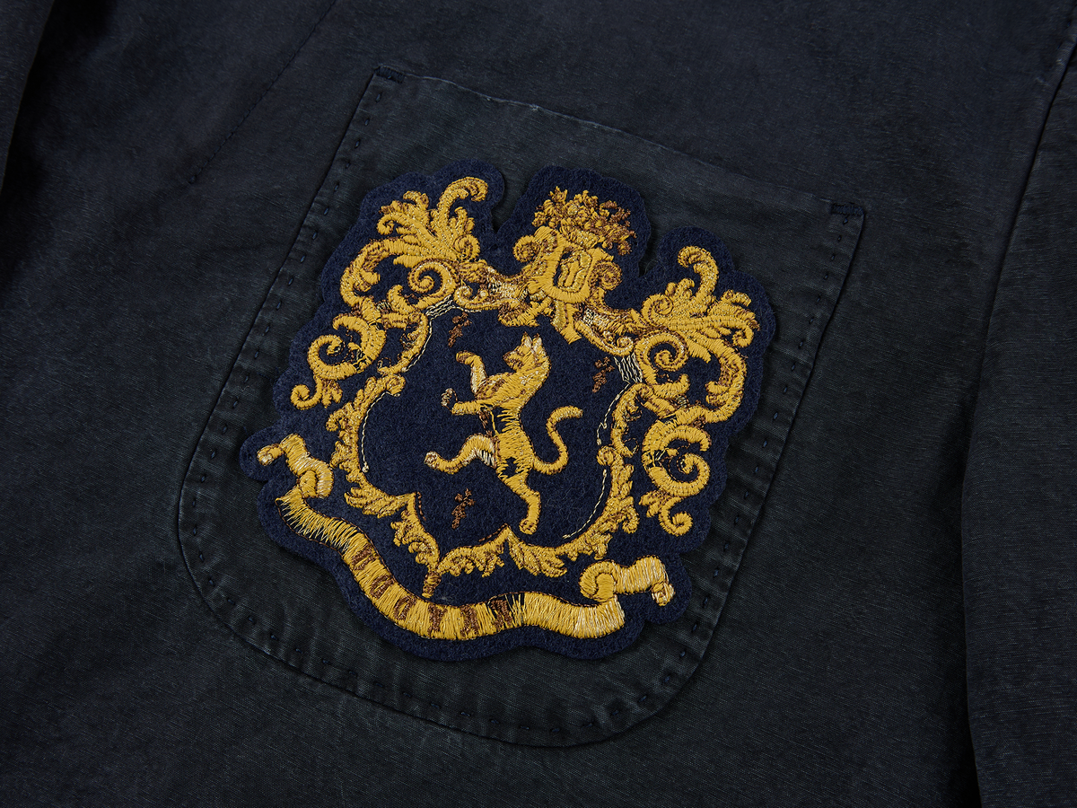 Vintage washed collegiate blazer