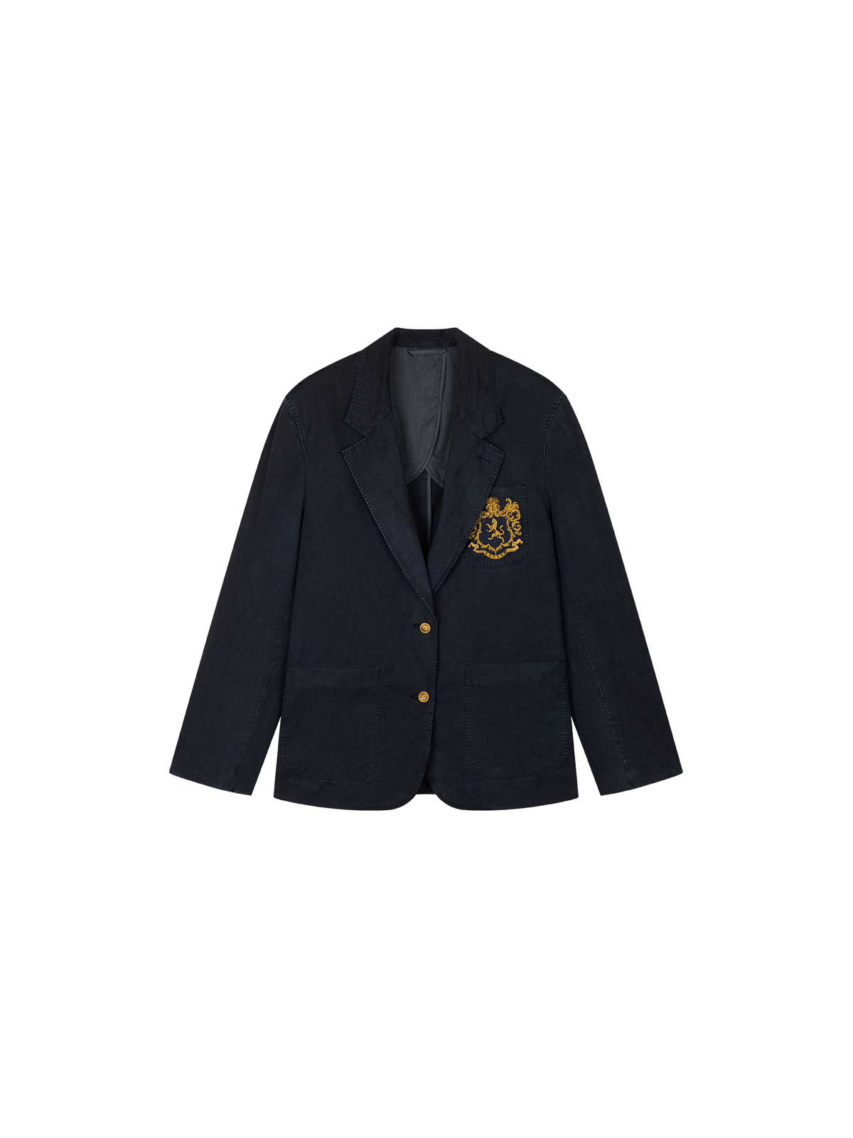 Vintage washed collegiate blazer