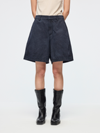 Vintage washed collegiate shorts