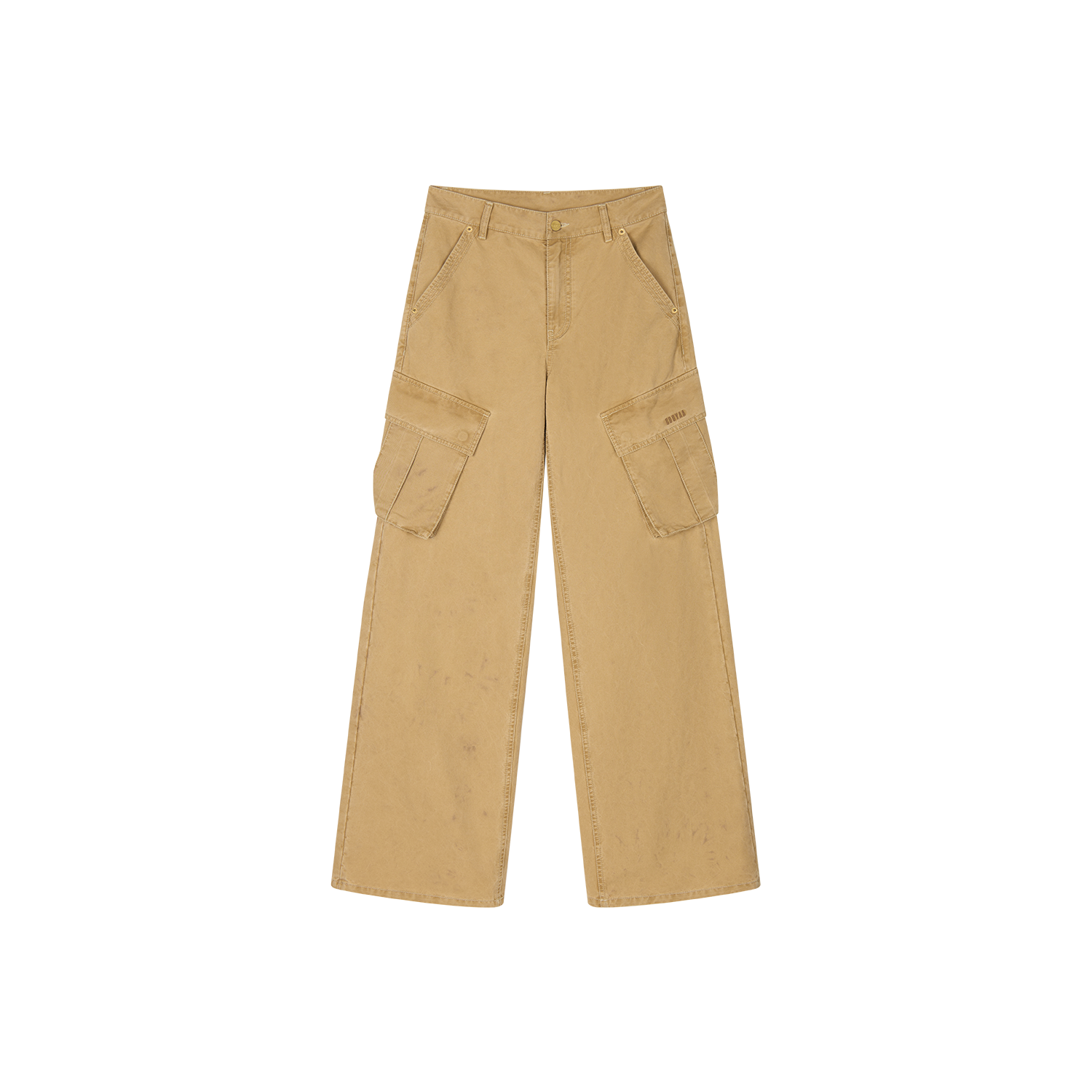 Hand tie dyed cargo jeans