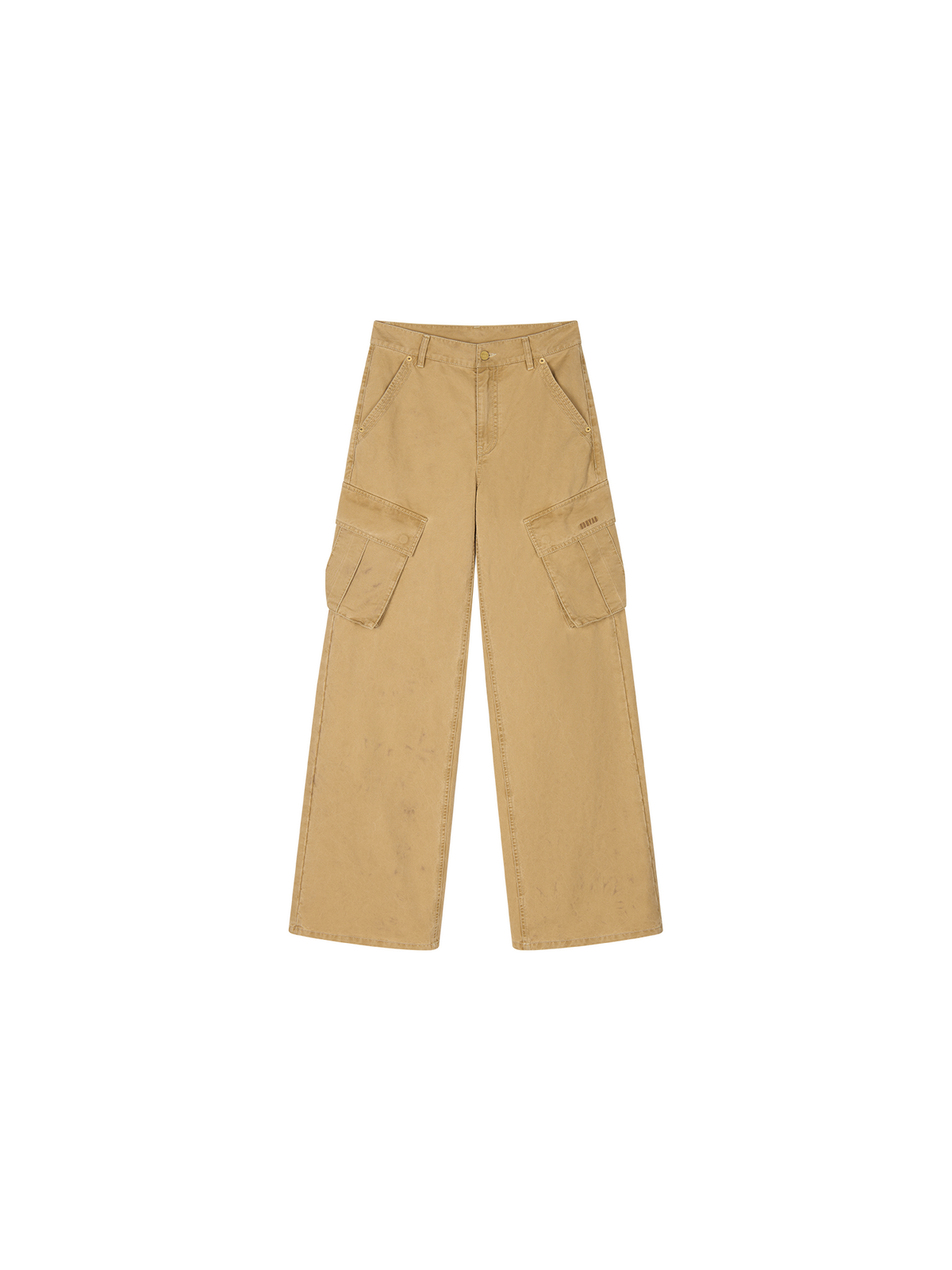 Hand tie dyed cargo jeans