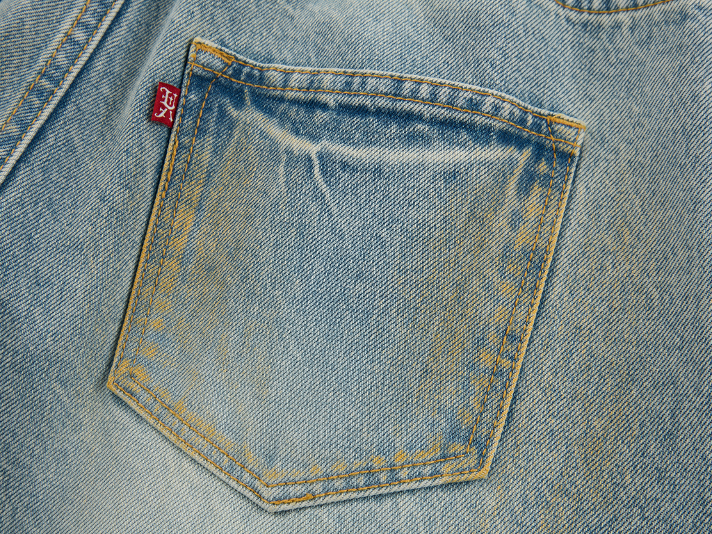 3d pleated jeans