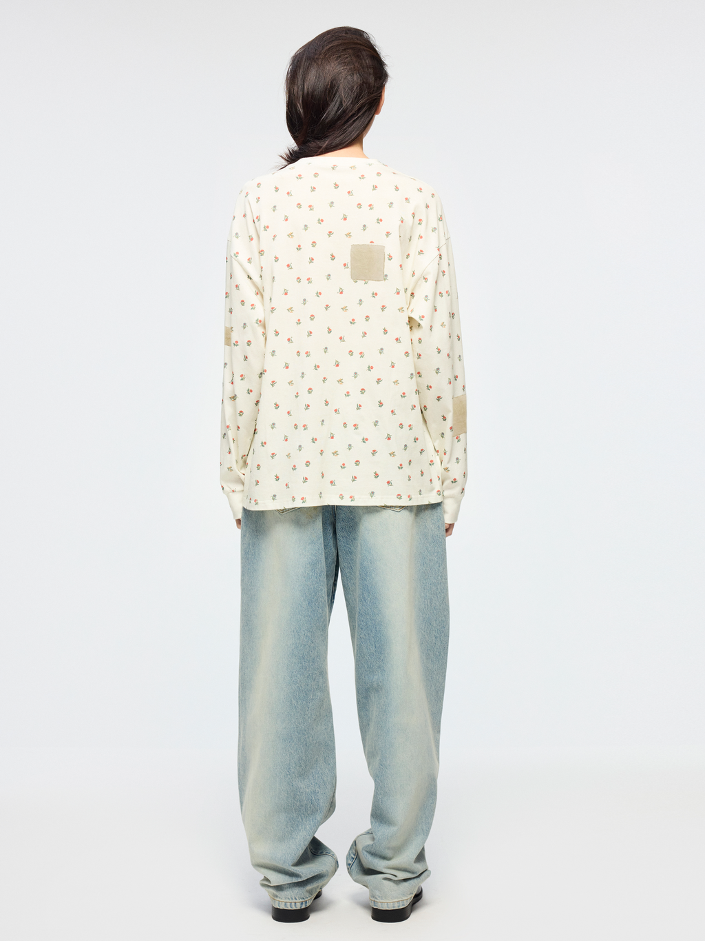 3d pleated jeans