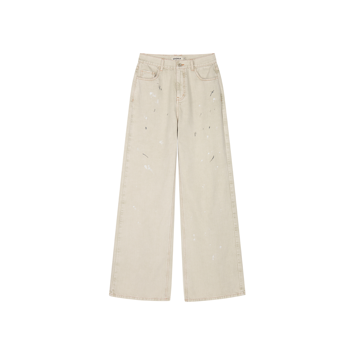 Oil painting bow jeans