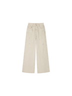 Oil painting bow jeans