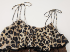 Leopard & floral patchwork camisole