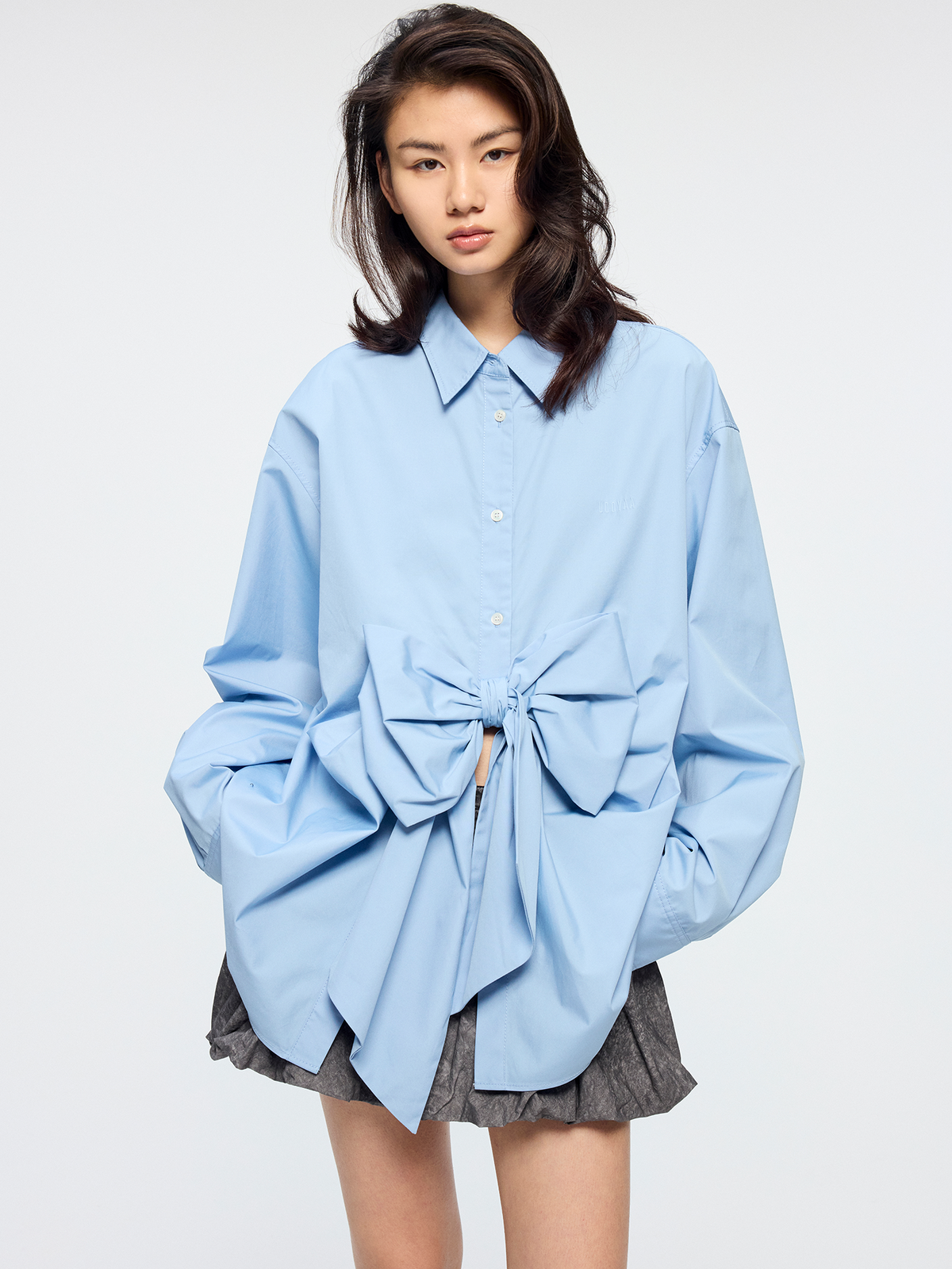 Bow reversible shirt