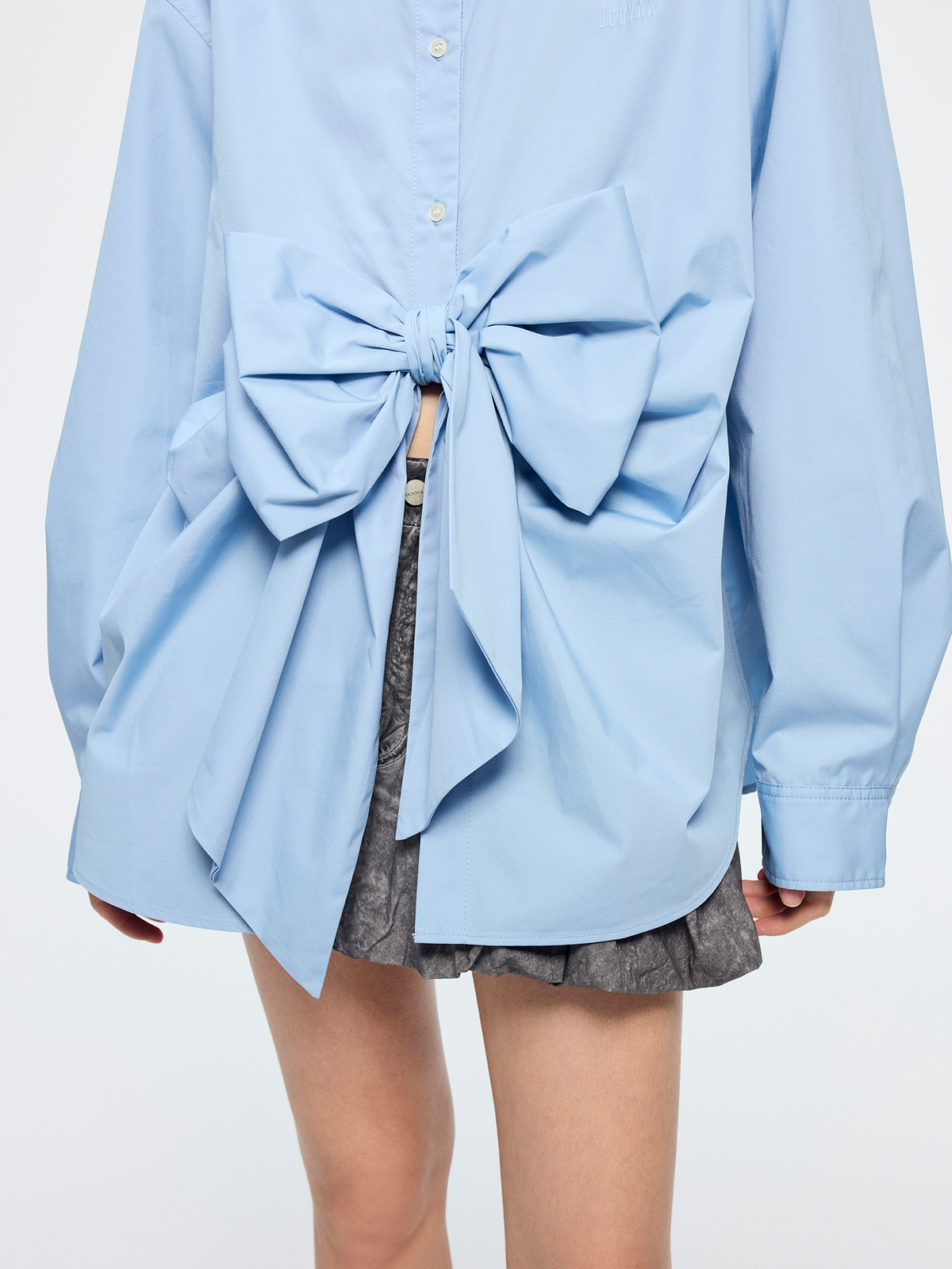 Bow reversible shirt