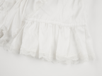 Ruffle collar Tencel shirt