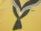 Oil painting sailor collar t-shirt