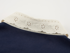 Applique badge Peter Pan collar polo
