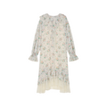 Floral ruffle collar dress