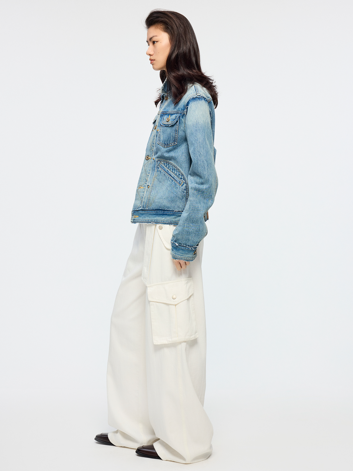 Belted cargo pants