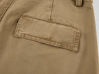 Curved leg cargo pants