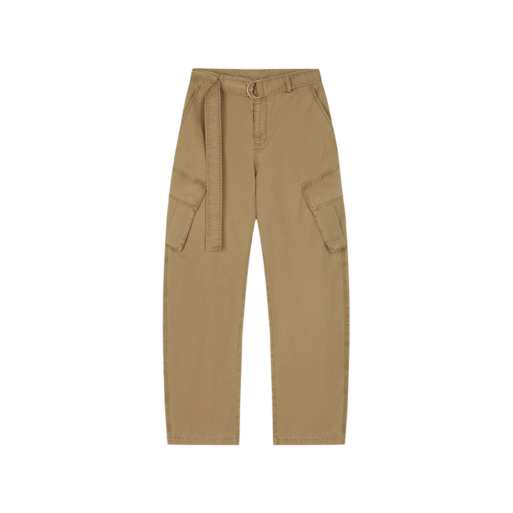 Curved leg cargo pants