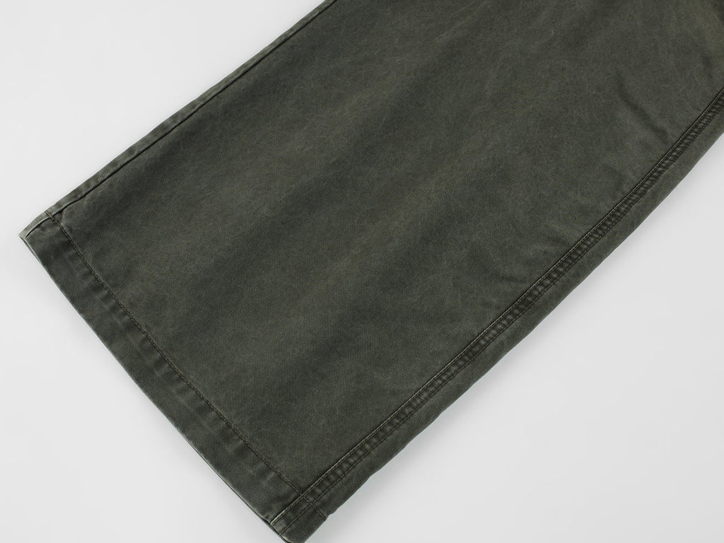 Curved leg cargo pants