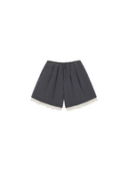 Lace patchwork Bermuda shorts