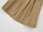 Pleated khaki shorts