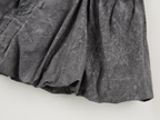 Cold dyed paperbag denim skirt