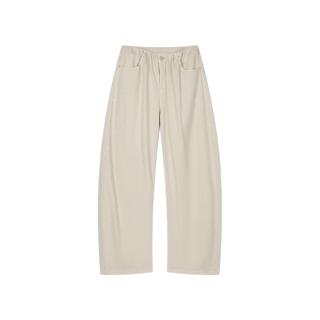 Ruched curved jeans