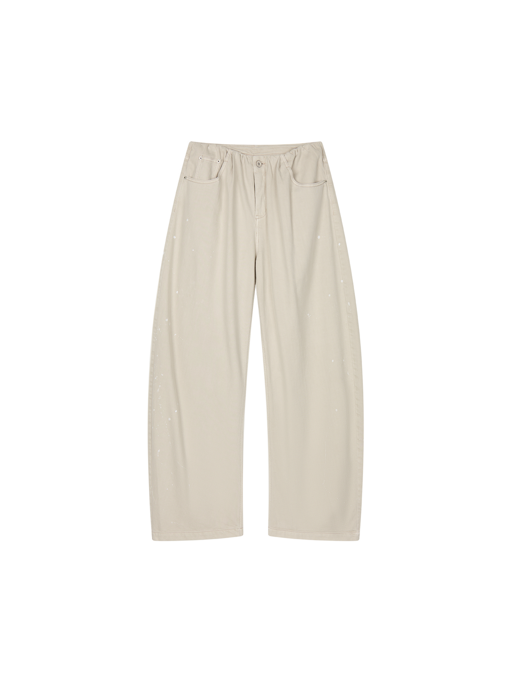 Ruched curved jeans
