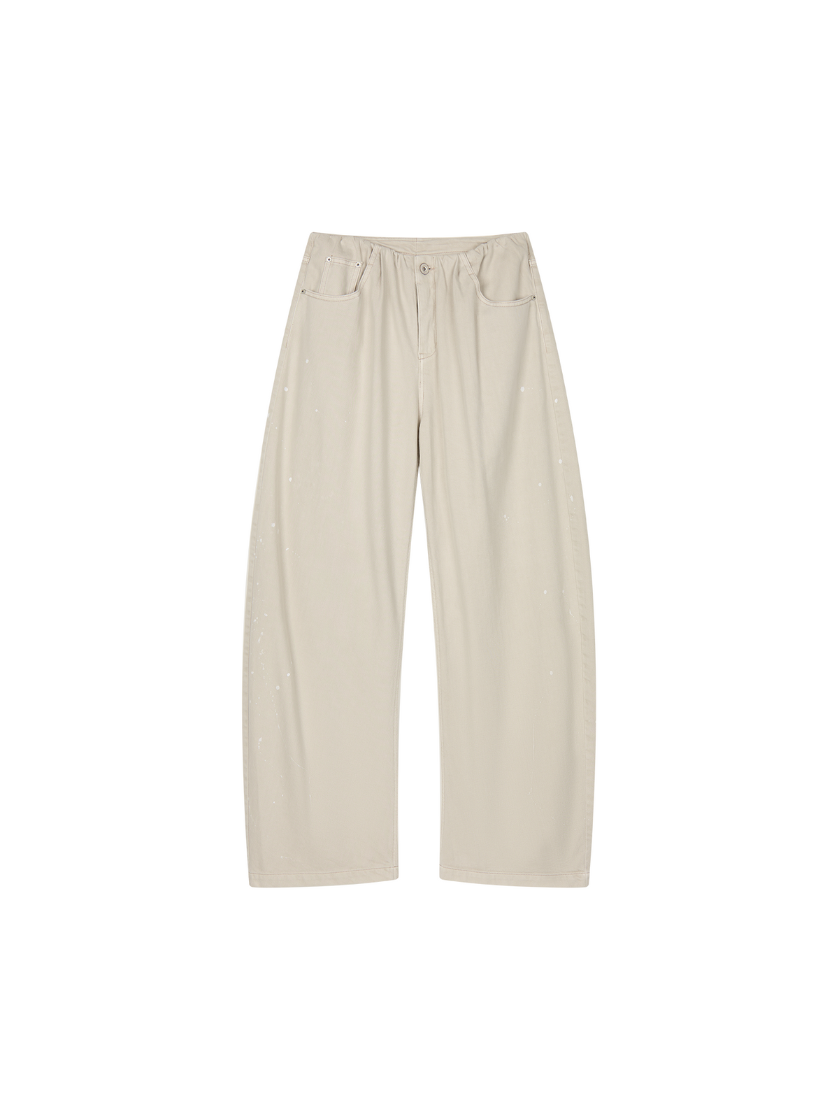Ruched curved jeans